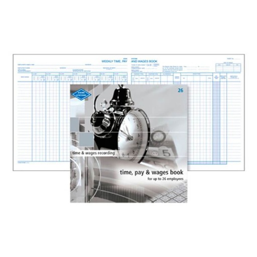[WS1SKQA01] Zions Time, Pay and Wages Book (26 Lines)