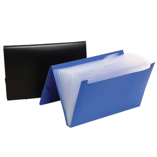 [WS1NCSK01] Marbig Expanding File Foolscap Assorted Colors (12 pockets)