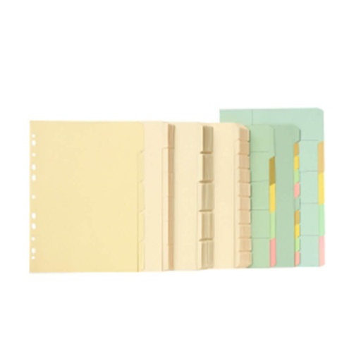 [WS1JLTM01] Marbig Manilla Dividers 10 Tab A4 (10pk)