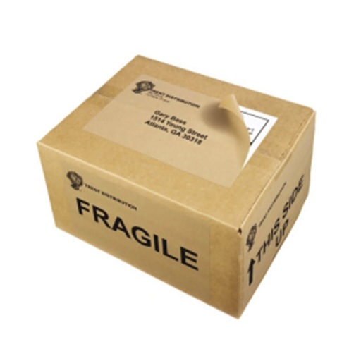 [WS1AYMX01] Avery Shipping Laser Label Brown Kraft 20pk