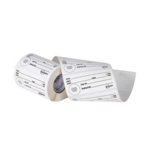 [WS1RMRM01] Avery Shelf Life Removable Label 500/roll (White/Black)