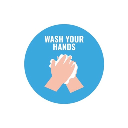 [WS1SBZM01] Avery Wash Your Hands 20cm Label A4 (5pk)