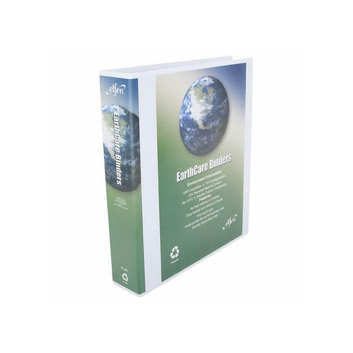 [WS1OTQC01] Earthcare 2 D-Ring Insert Binder A4 40mm (White)
