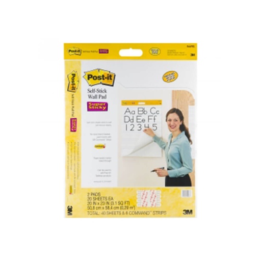 [WS1VXJY01] Post-it Super Sticky Self-Stick Wall Pad (508x584mm)