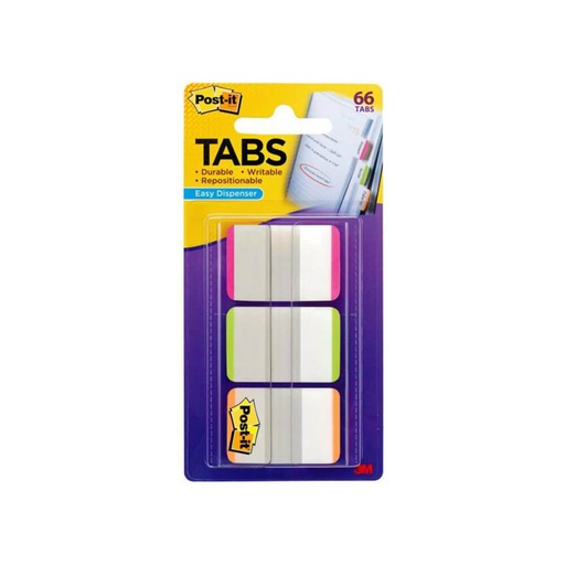 [WS1HPNU01] Post-it Durable Filing Tabs (Pink Green Orange)