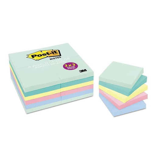 [WS1KDOV01] Post-it Notes Assorted Pastel (24pk)