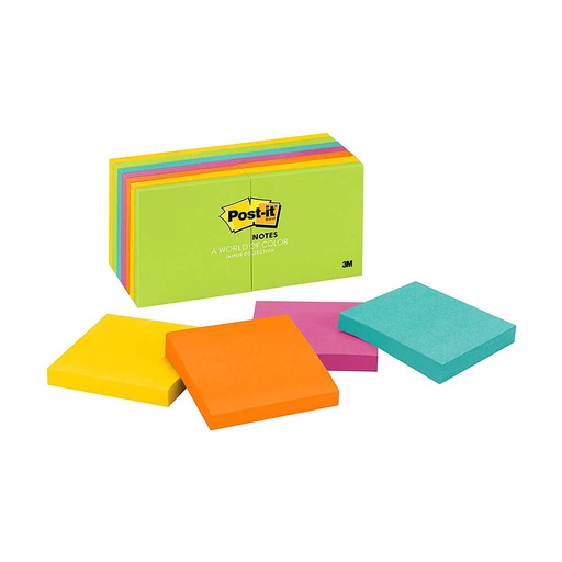 [WS1EURT01] Post-it Notes Jaipur Collection 76x76mm (14pk)