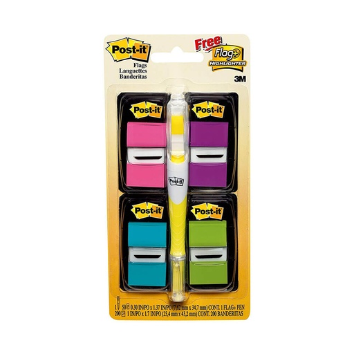 [WS1HOSU01] Post-it Value Pack with Highlighter Flags