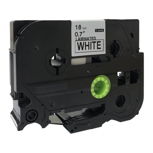 [WS1TNSO01] Brother P-touch Tape Label Black on White (18mmx8m)