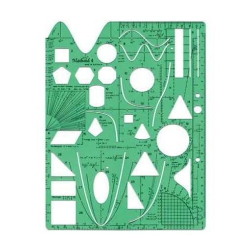 [WS1YGWN01] Mathomat Math-Aid & Proliner Non-Formulae Stencil Template