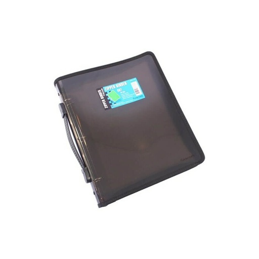 [WS1WDXI01] Foldermate Zippered Binder with Handle 3 O-Ring A4 (Smoke)