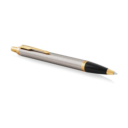 [WS1HPCN01] Parker IM Brushed Metal Pen with Gold Trim Pen in Gift Box