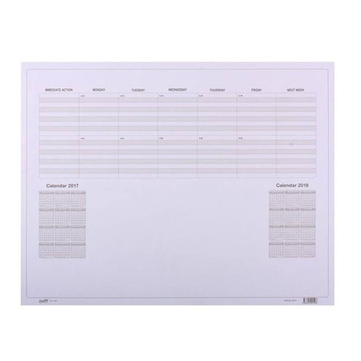 [WS1IJFG01] Bantex Desk Mat Planner Refill 45x59cm (10pk)