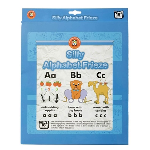 [WS1TYEE01] Learning Can Be Fun Silly Alphabet Frieze Poster