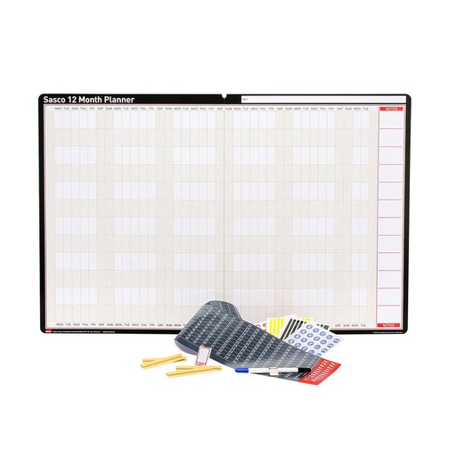 [WS1IICC01] Sasco 12 Month Planner (910x605mm)