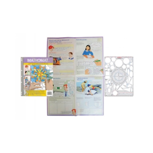 [WS1AHHZ01] Mathomat Geometry Template Stencil with Poster (Version 2)