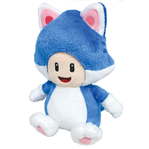 [VR4ARXG01] Super Mario Bros Cat Toad 8" Plush Toy