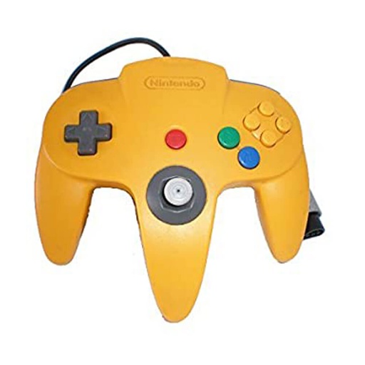 [VR4HQZG01] N64 Controller Replica (Yellow/Blue)
