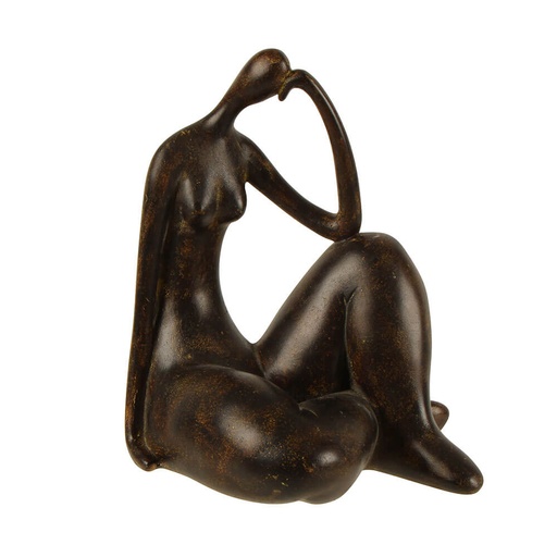 [AW1JOAZ01] Abella Abstract Woman Iron Statue (15x12x18cm)