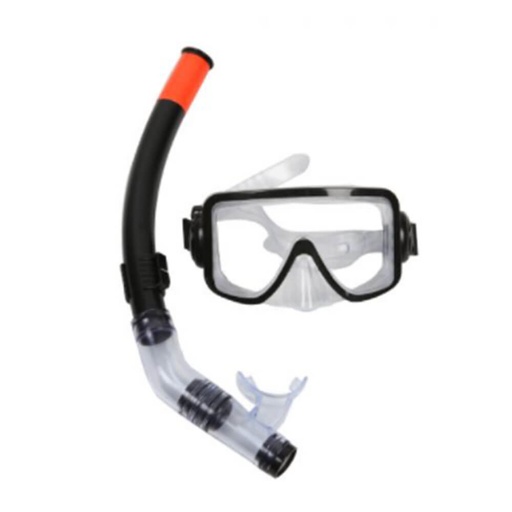 [AW1RADF01] Mask and Snorkel Set (Black)