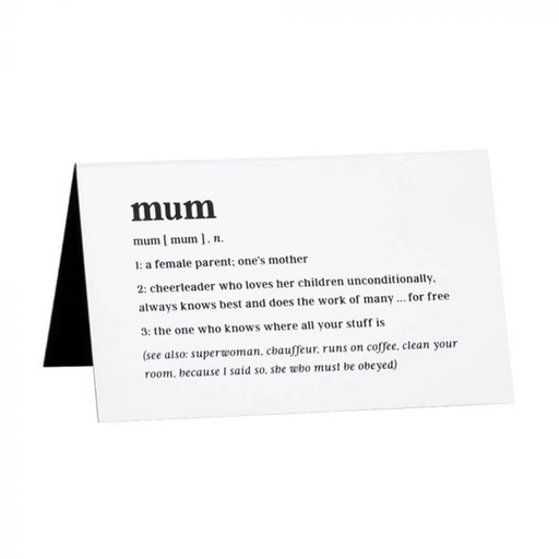 [JR6USMS01] Defined Mum Desk Sign (Large)