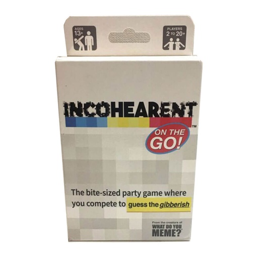 [VR5JMTG01] Incohearent On the Go Party Game