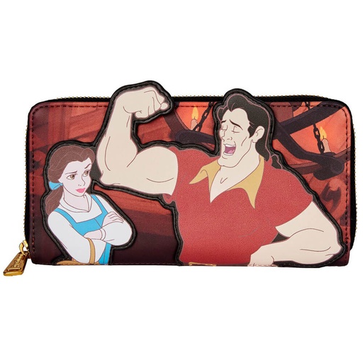 [IC10TQAV01] Beauty and the Beast Gaston Zip Purse