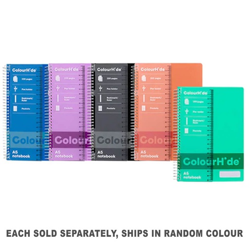 [WS2QULQ01] Colourhide Spiral Notebooks 200 Pages A5