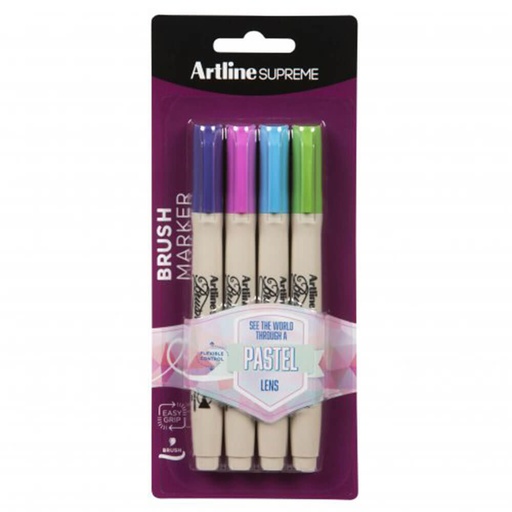 [WS2DGSZ01] Artline Supreme Brush Marker 4pk (Pastel)