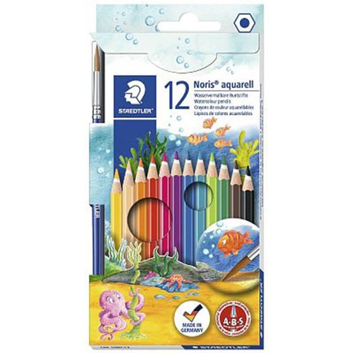 [WS2BJOP01] Staedtler Noris Aquarell Watercolour Pencils with Brush
