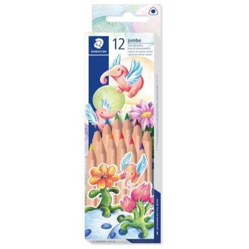 [WS2HJYE01] Staedtler Jumbo Coloured Pencils (12pk)