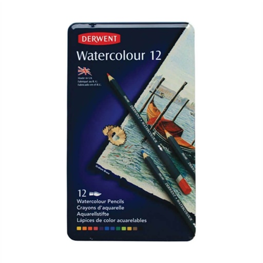 [WS2GHBT01] Derwent Watercolour Pencils in Tin (12pk)