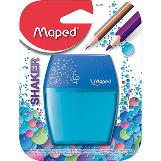 [WS2LEYE01] Maped 2 Holes Shaker Pencil Sharpener (Random Colour)
