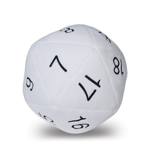 [LP2ZPNS01] Jumbo D20 Dice Plush (White and Black)