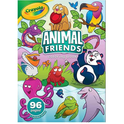 [RI1MVCZ01] Crayola Animal Friends Colouring Book (96 Pages)