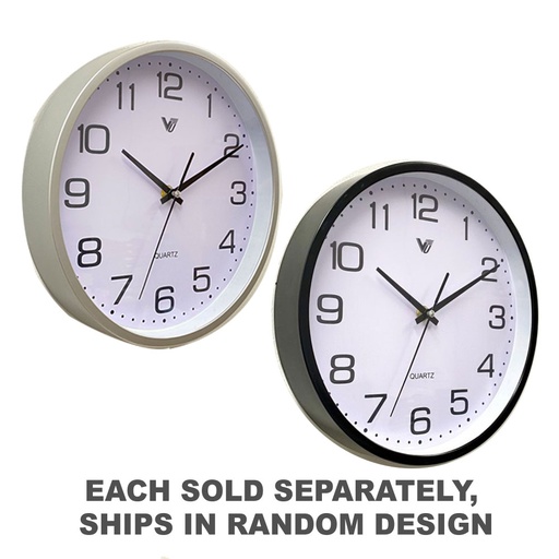 [VD1EZZO01] Round Wall Clock 10" (1pc Random Design)