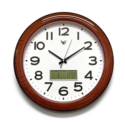[VD1NKRT01] Classic Clock Digital Calendar