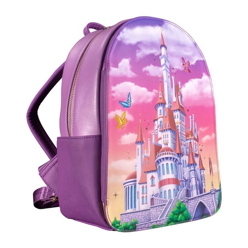 [IC11BYEL01] Beauty & the Beast Castle Snap Flap US Ex. Mini Backpack