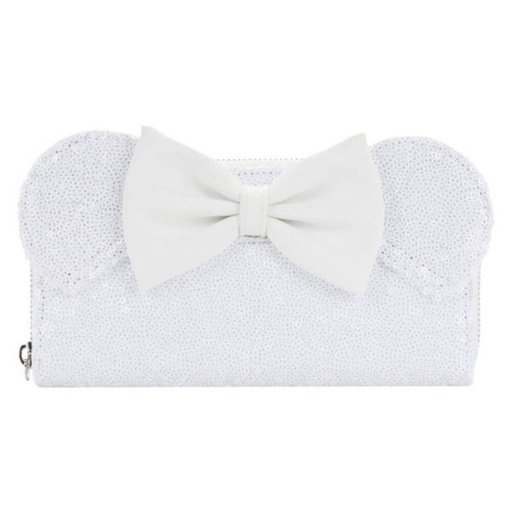 [IC11JTUD01] Disney Minnie Mouse Sequin Wedding Zip Purse