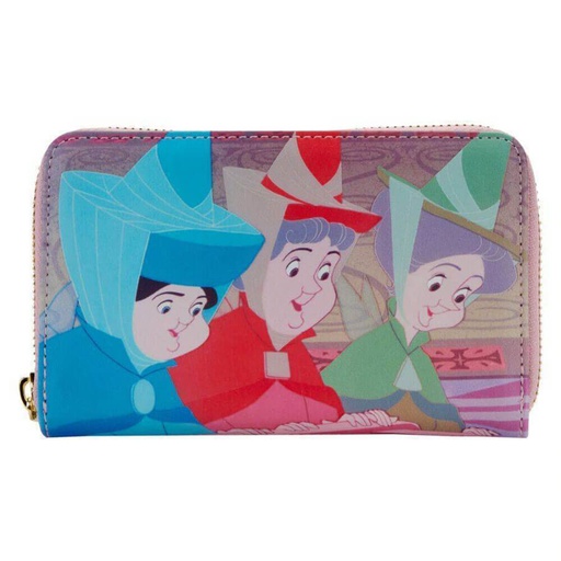 [IC11XYIO01] Sleeping Beauty Princess Scene Zip Purse