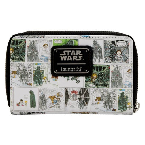 [IC11ZMTF01] Star Wars Darth Vader Comic Strip Zip Purse