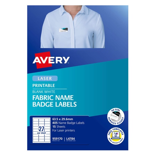 [WS3ADIY01] Avery Silk Name Badge Label