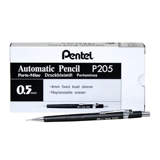 [WS3PGUT01] Pentel Drafting Mechanical Pencil 0.5mm 12pcs (Black)