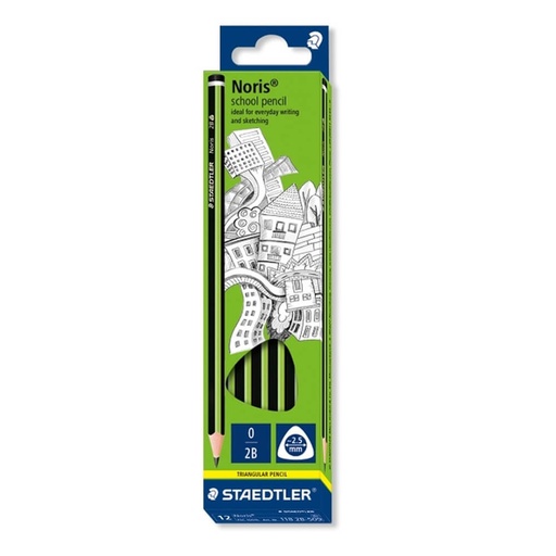 [WS3SMYQ01] Staedtler Noris Triangular 2B School Pencil (Box of 12)