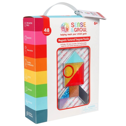 [BS2KQNL01] Magnetic Textured Tangram Puzzles