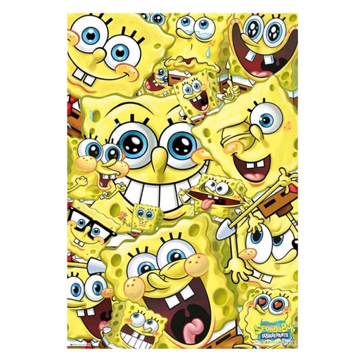 [IM2UXQD01] SpongeBob SquarePants Many Faces Poster