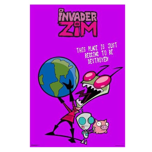 [IM2MIUA01] Invader Zim The World Poster