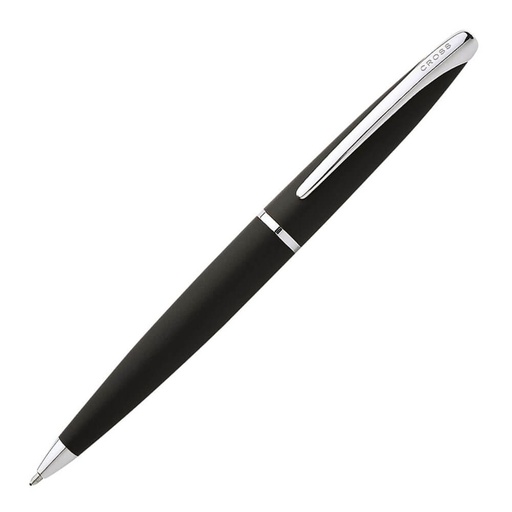 [BM2JEZC01] Cross ATX Basalt Ballpoint Pen with Blue Zip Pouch (Black)