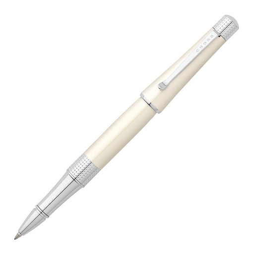 [BM2XRUL01] Cross Beverly Rollerball Pen (White/Chrome)