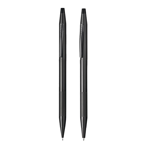 [BM2KQEG01] Classic Century Black & MicroKnurl Ballpoint & Pencil Set
